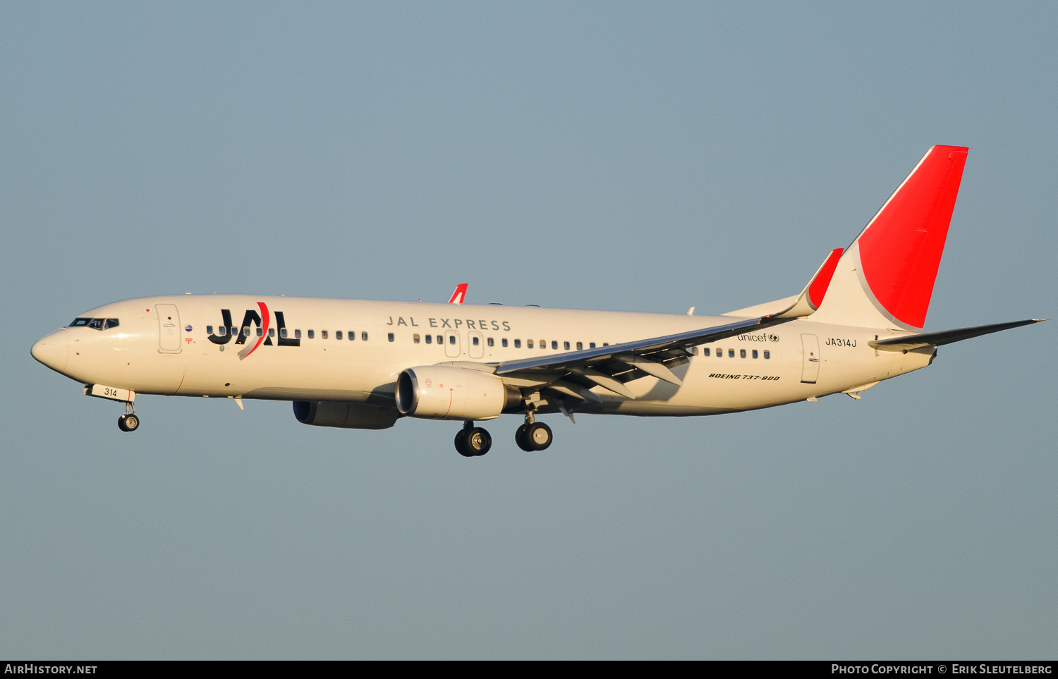 Aircraft Photo of JA314J | Boeing 737-846 | JAL Express - JAL | AirHistory.net #353292