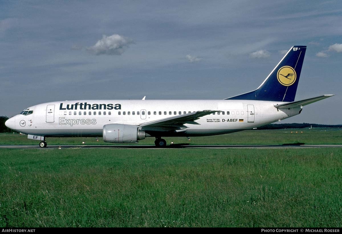 Aircraft Photo of D-ABEF | Boeing 737-330 | Lufthansa Express | AirHistory.net #353435