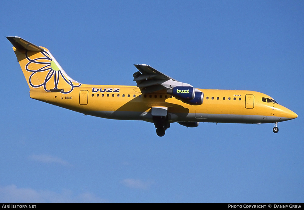 Aircraft Photo of G-UKID | British Aerospace BAe-146-300 | Buzz | AirHistory.net #353473