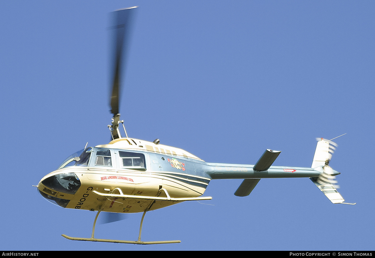 Aircraft Photo of G-DORB | Bell 206B-3 JetRanger III | Blue Anchor Leisure | AirHistory.net #353476