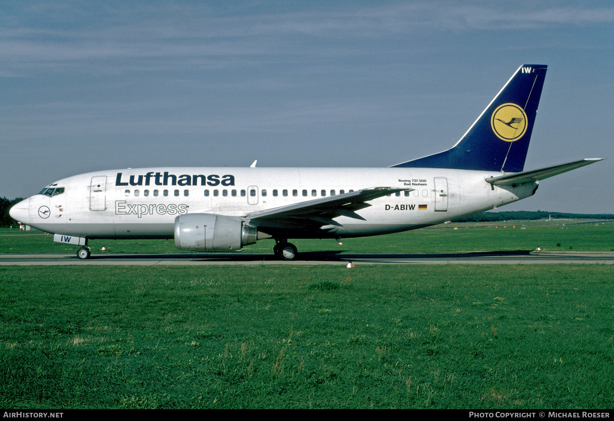 Aircraft Photo of D-ABIW | Boeing 737-530 | Lufthansa Express | AirHistory.net #353479