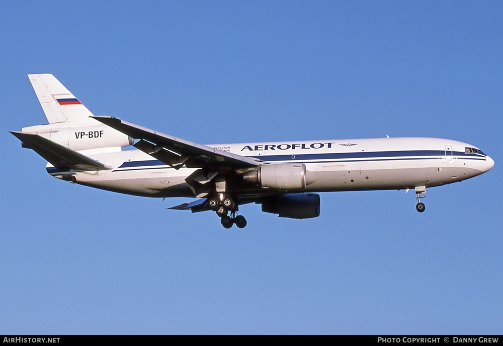 Aircraft Photo of VP-BDF | McDonnell Douglas DC-10-40(F) | Aeroflot - Russian Airlines | AirHistory.net #353495