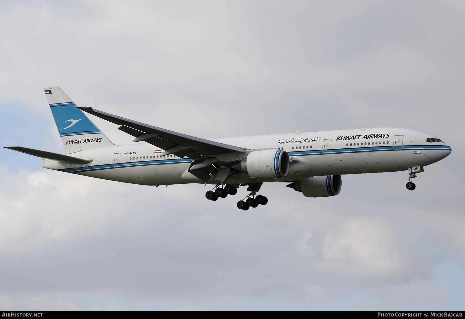 Aircraft Photo of 9K-AOB | Boeing 777-269/ER | Kuwait Airways | AirHistory.net #353508