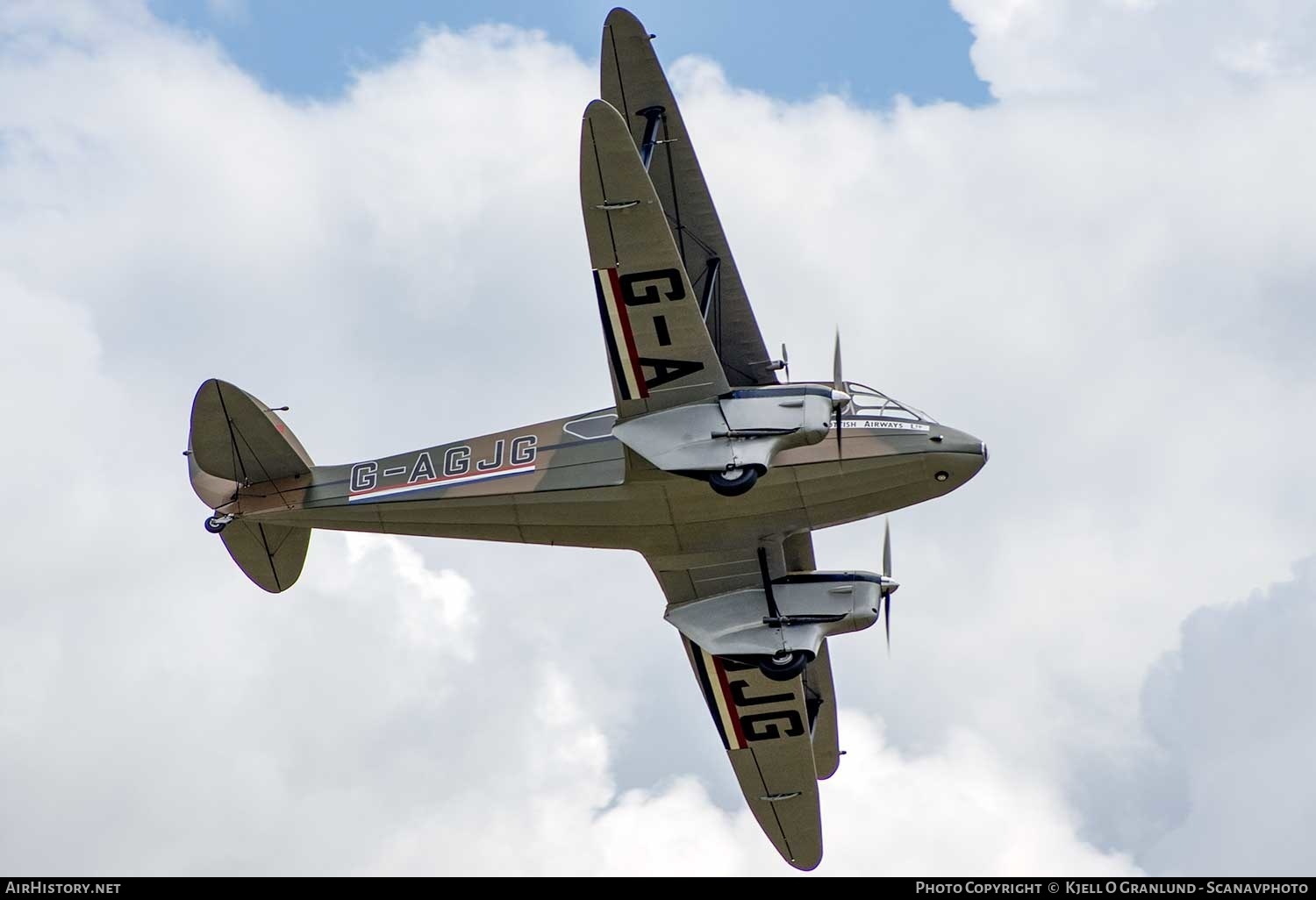 Aircraft Photo of G-AGJG | De Havilland D.H. 89A Dragon Rapide | Scottish Airways | AirHistory.net #353517