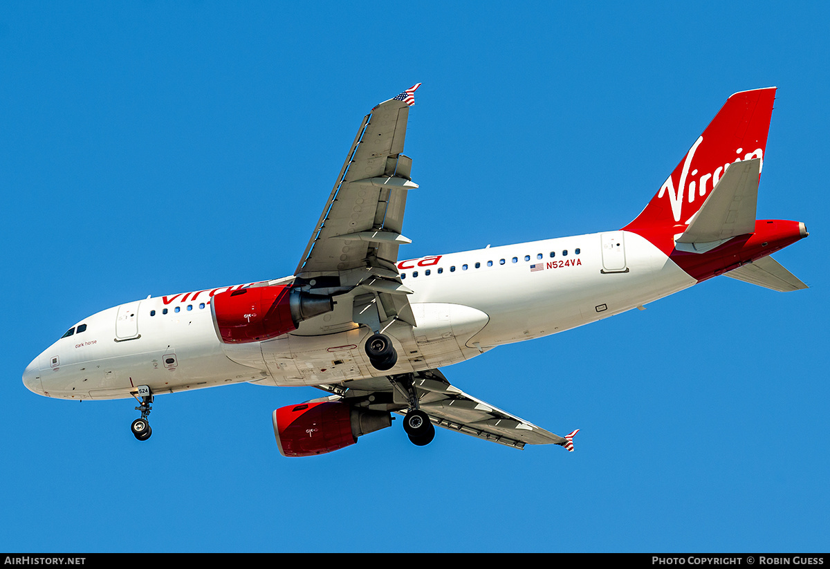 Aircraft Photo of N524VA | Airbus A319-112 | Virgin America | AirHistory.net #353583
