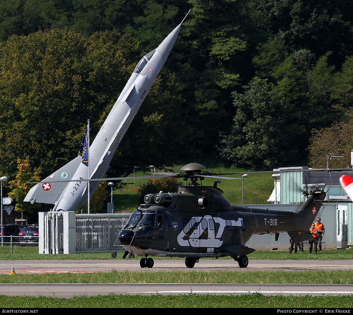 Aircraft Photo of T-316 | Aerospatiale AS-332M1 Super Puma | Switzerland - Air Force | AirHistory.net #353590