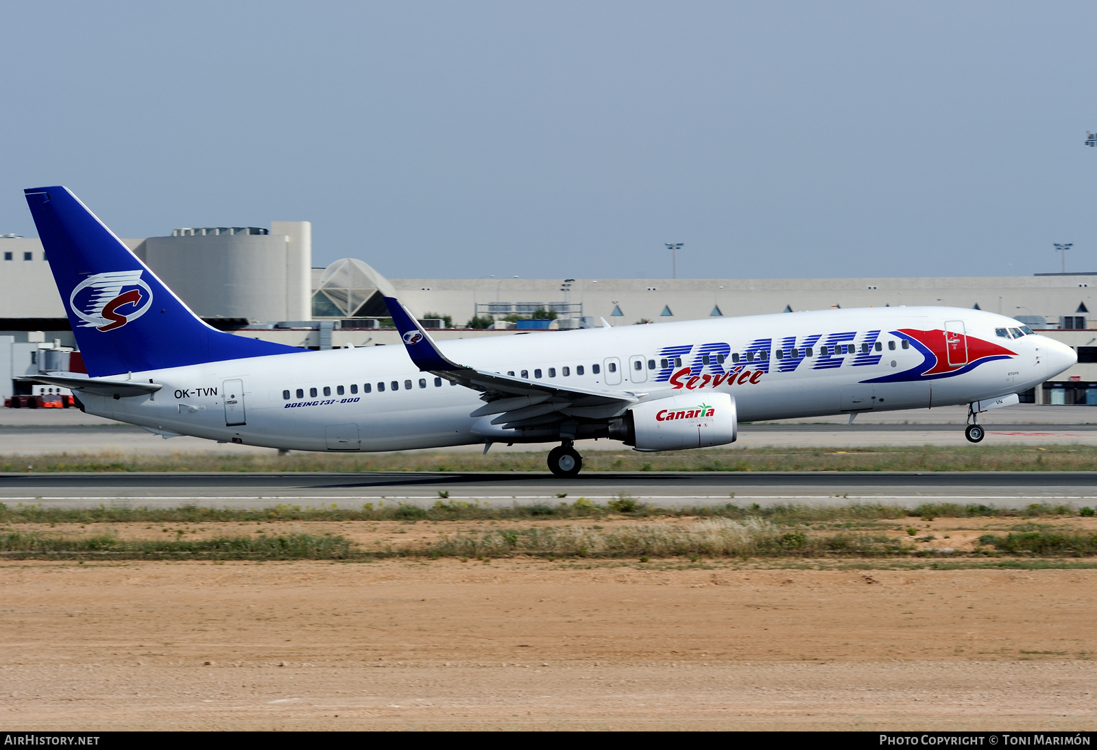 Aircraft Photo of OK-TVN | Boeing 737-8BK | Travel Service | AirHistory.net #353599