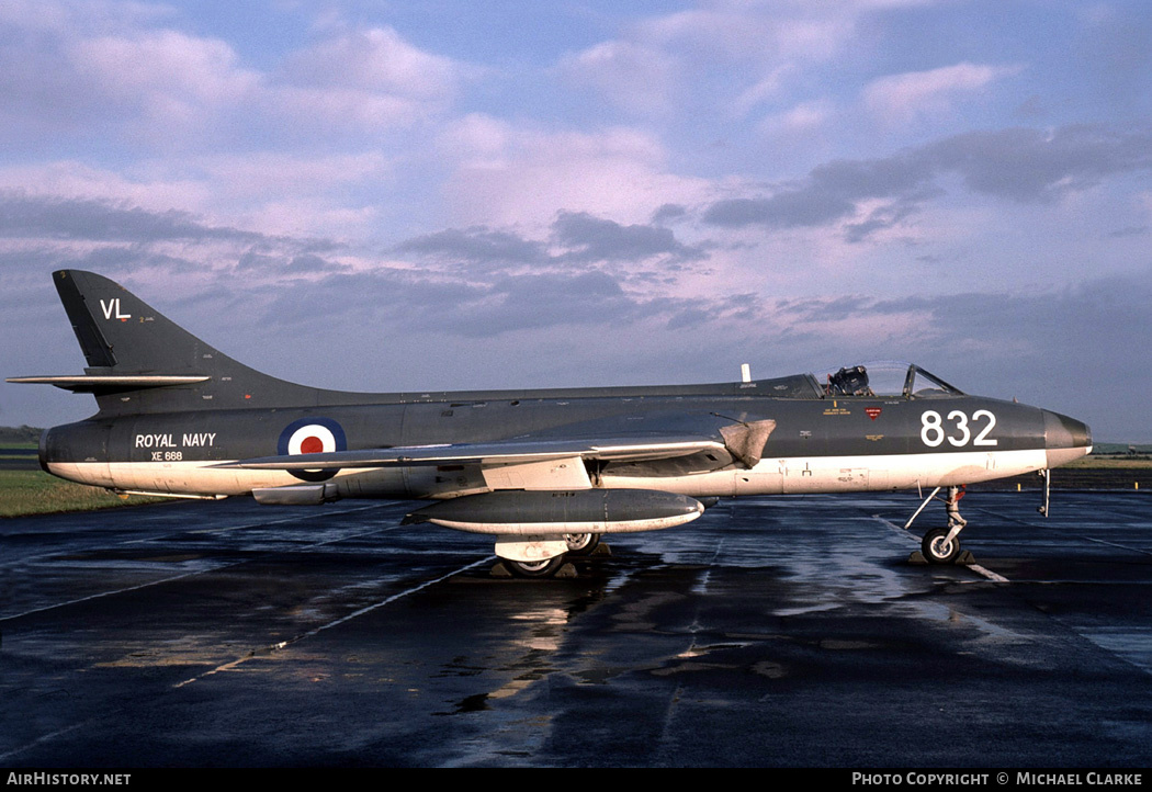 Aircraft Photo of XE668 | Hawker Hunter GA11 | UK - Navy | AirHistory.net #353616
