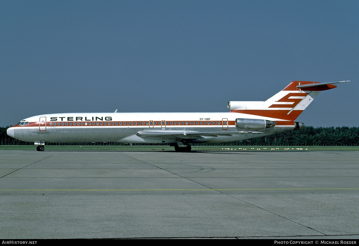Aircraft Photo of OY-SBF | Boeing 727-2J4/Adv | Sterling Airways | AirHistory.net #353629