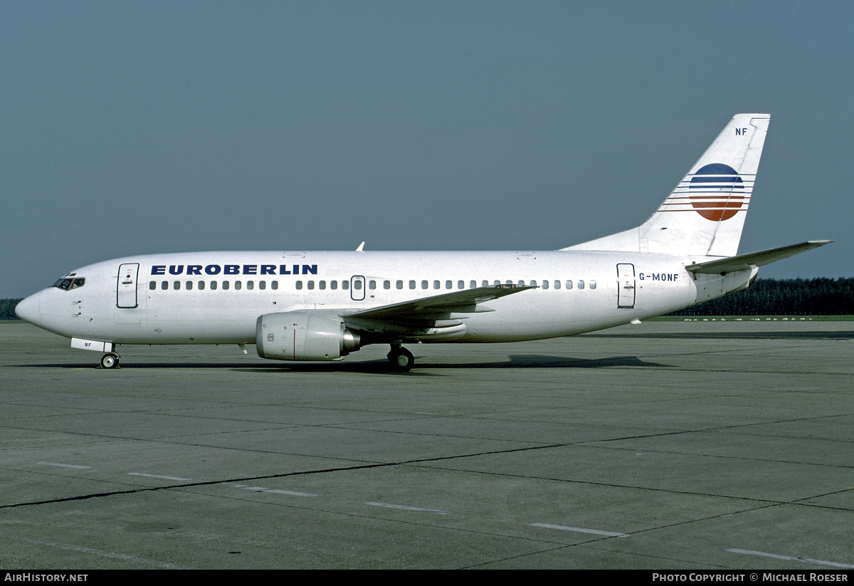 Aircraft Photo of G-MONF | Boeing 737-3Y0 | Euroberlin | AirHistory.net #353634