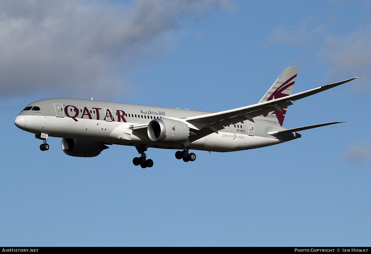 Aircraft Photo of A7-BCK | Boeing 787-8 Dreamliner | Qatar Airways | AirHistory.net #353641