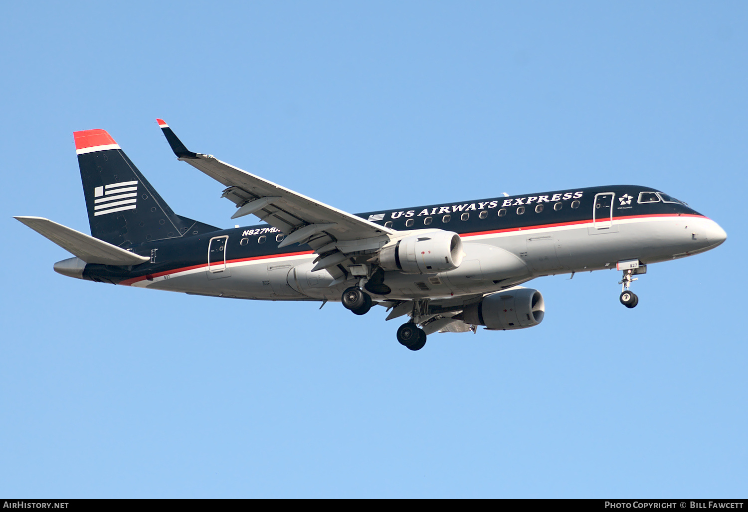 Aircraft Photo of N827MD | Embraer 170SU (ERJ-170-100SU) | US Airways Express | AirHistory.net #353647