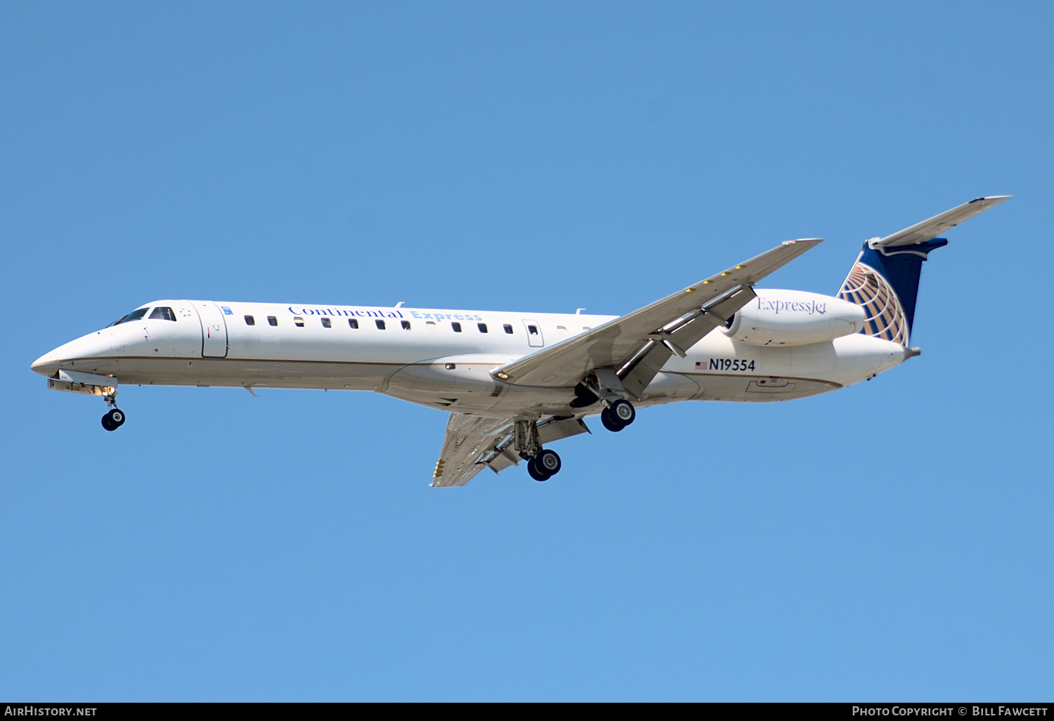 Aircraft Photo of N19554 | Embraer ERJ-145LR (EMB-145LR) | Continental Express | AirHistory.net #353665