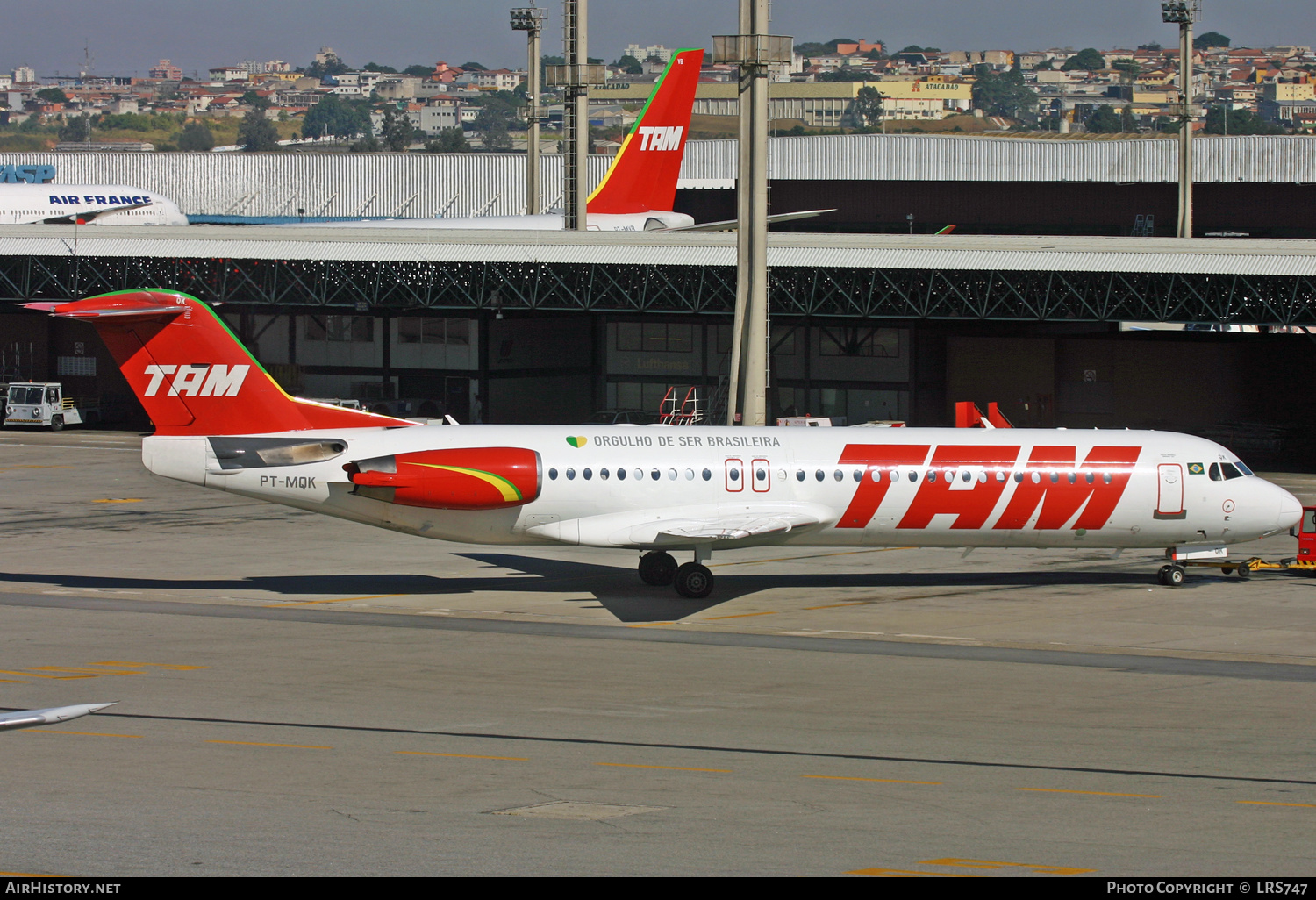 Aircraft Photo of PT-MQK | Fokker 100 (F28-0100) | TAM Linhas Aéreas | AirHistory.net #353705