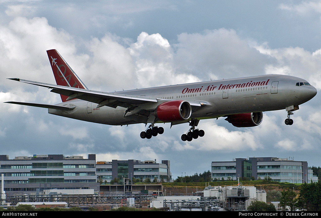 Aircraft Photo of N918AX | Boeing 777-222/ER | Omni Air International - OAI | AirHistory.net #353731