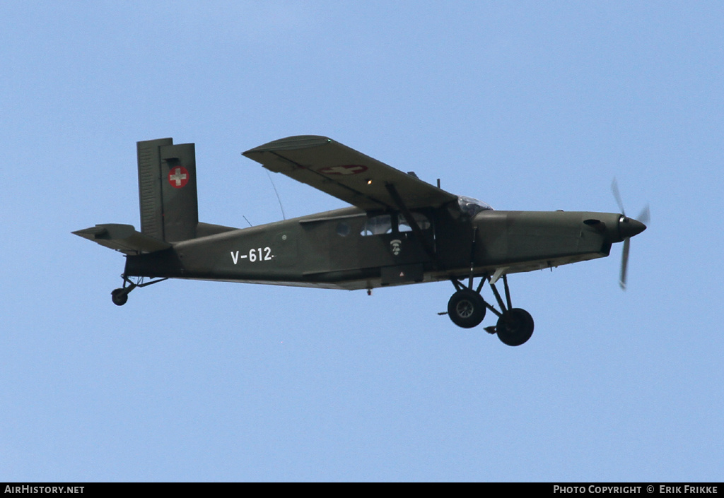 Aircraft Photo of V-612 | Pilatus PC-6/B2-H2M-1 Turbo Porter | Switzerland - Air Force | AirHistory.net #353742