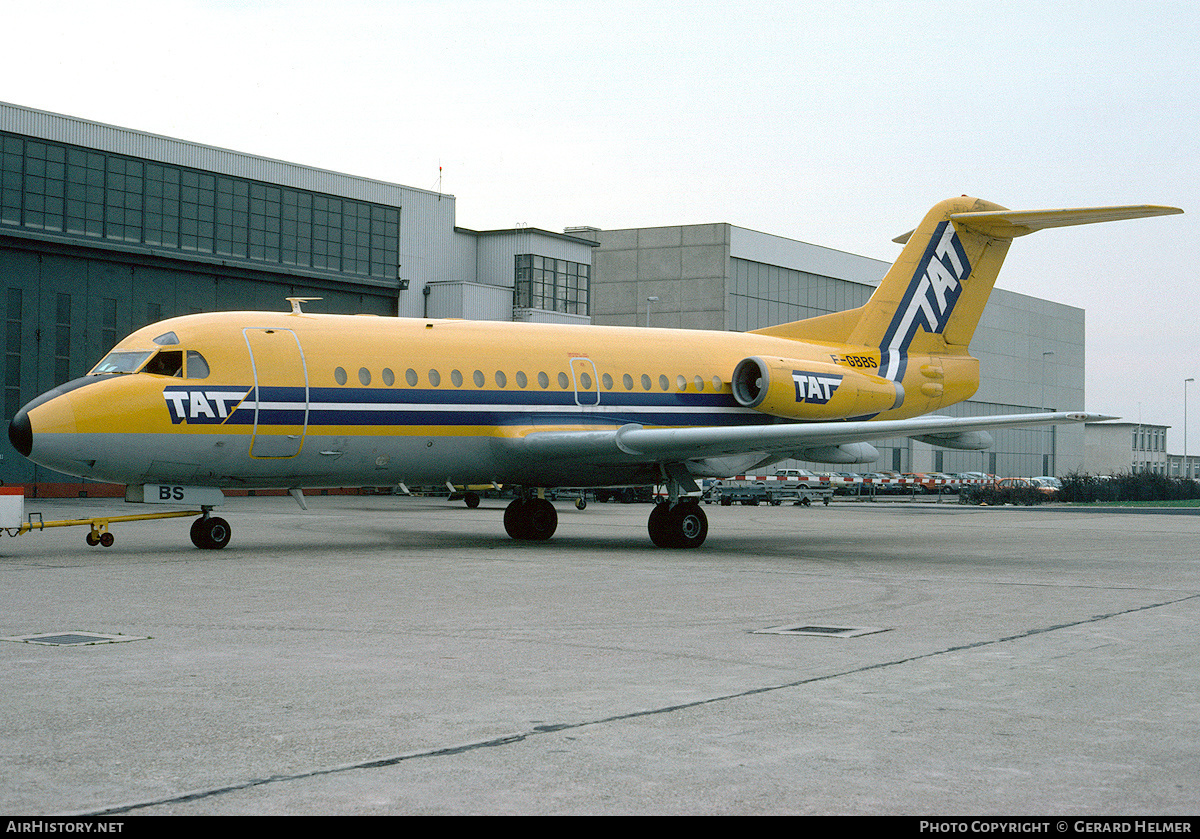 Aircraft Photo of F-GBBS | Fokker F28-1000 Fellowship | TAT - Touraine Air Transport | AirHistory.net #353791