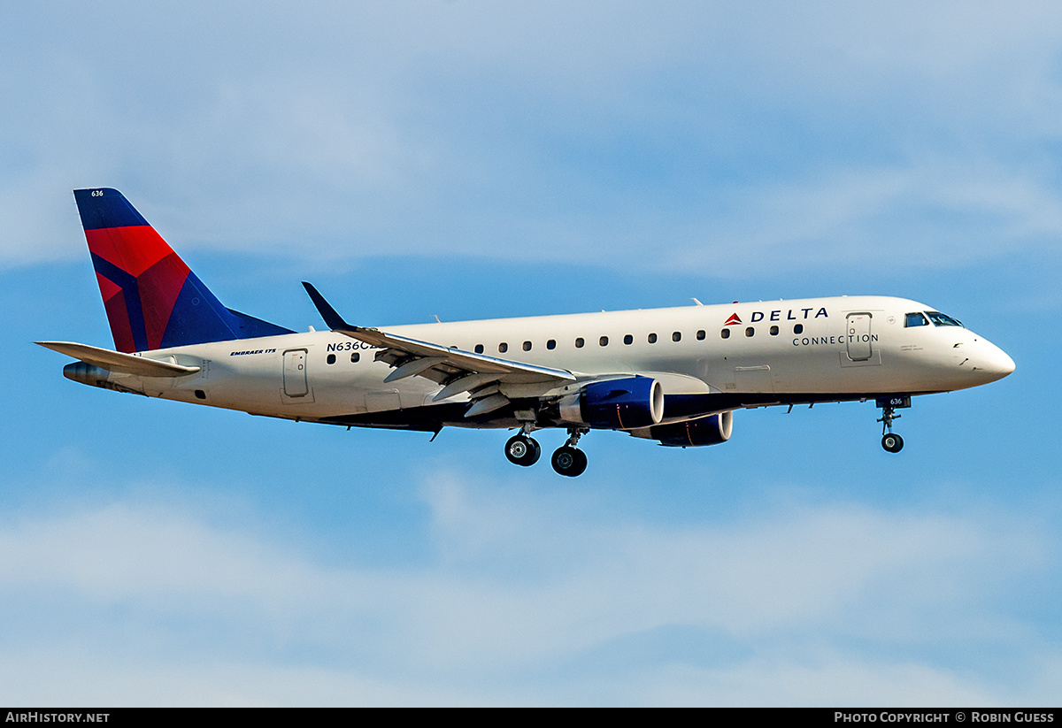 Aircraft Photo of N636CZ | Embraer 175LR (ERJ-170-200LR) | Delta Connection | AirHistory.net #353852