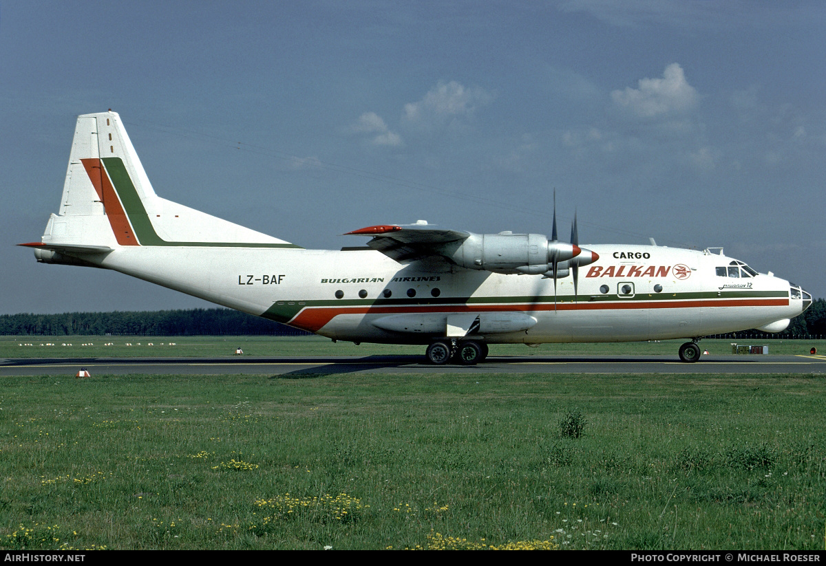 Aircraft Photo of LZ-BAF | Antonov An-12B | Balkan - Bulgarian Airlines Cargo | AirHistory.net #353864