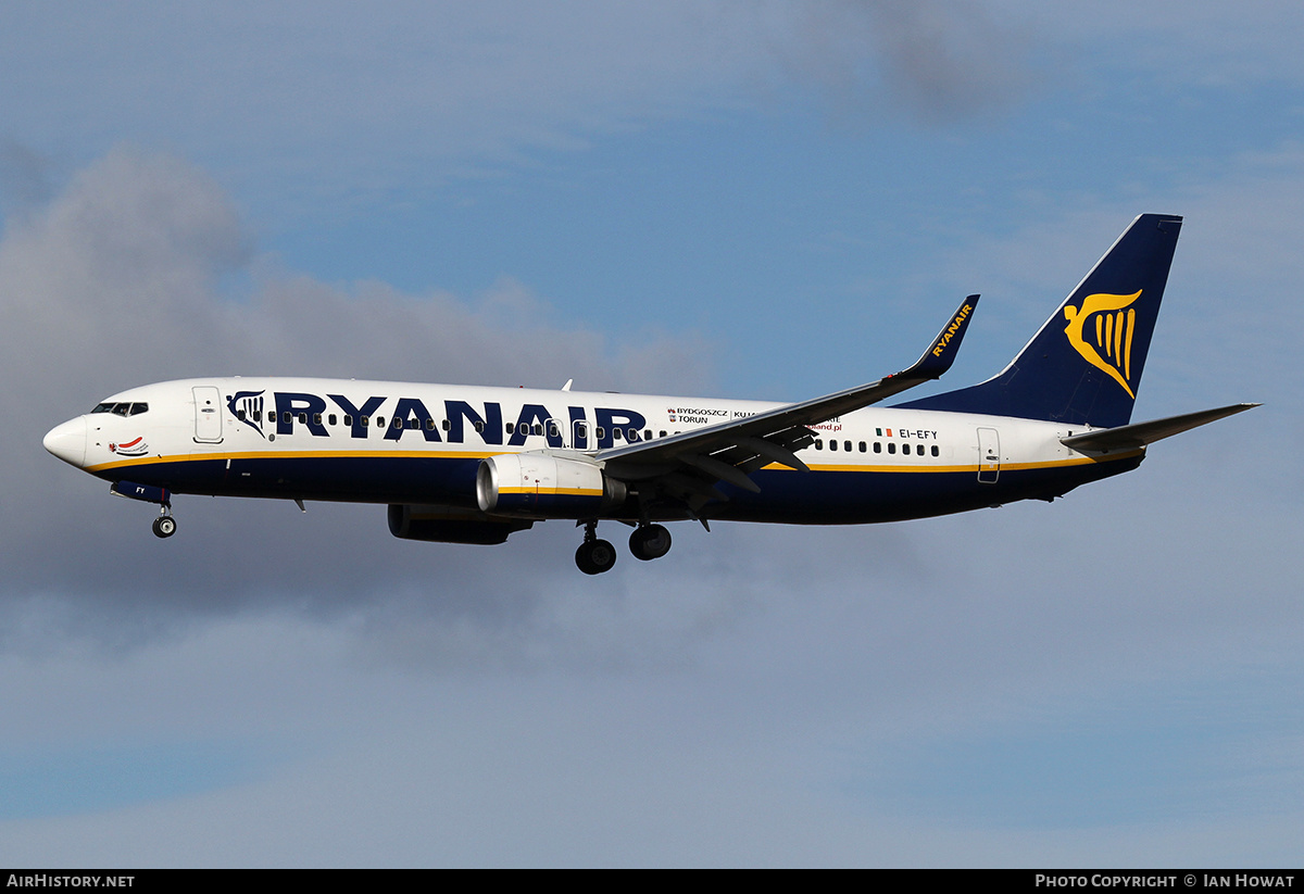 Aircraft Photo of EI-EFY | Boeing 737-8AS | Ryanair | AirHistory.net #353967