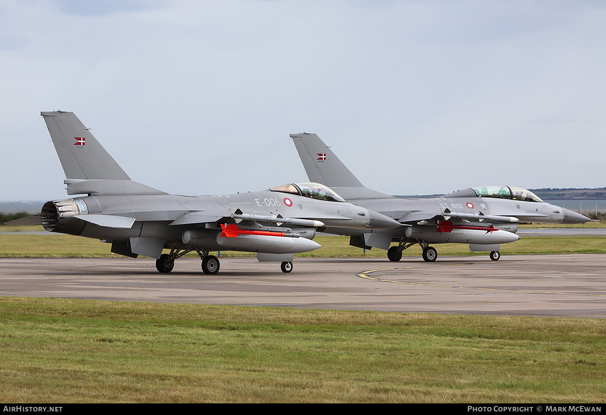 Aircraft Photo of E-006 | General Dynamics F-16AM Fighting Falcon | Denmark - Air Force | AirHistory.net #353968