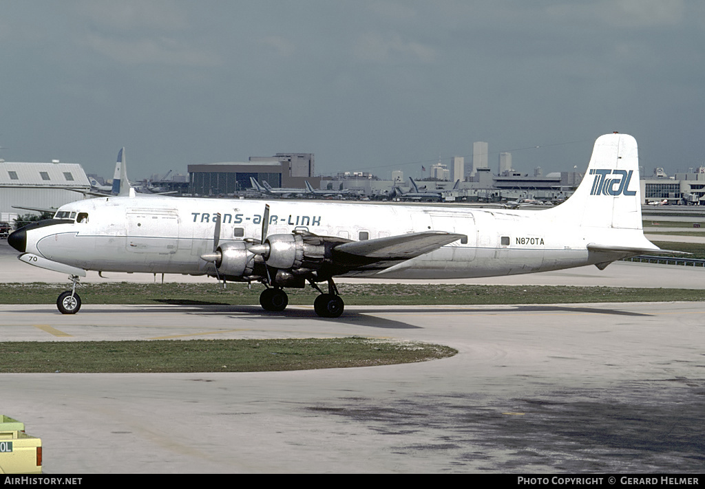 Aircraft Photo of N870TA | Douglas DC-6A | Trans-Air-Link - TAL | AirHistory.net #353971