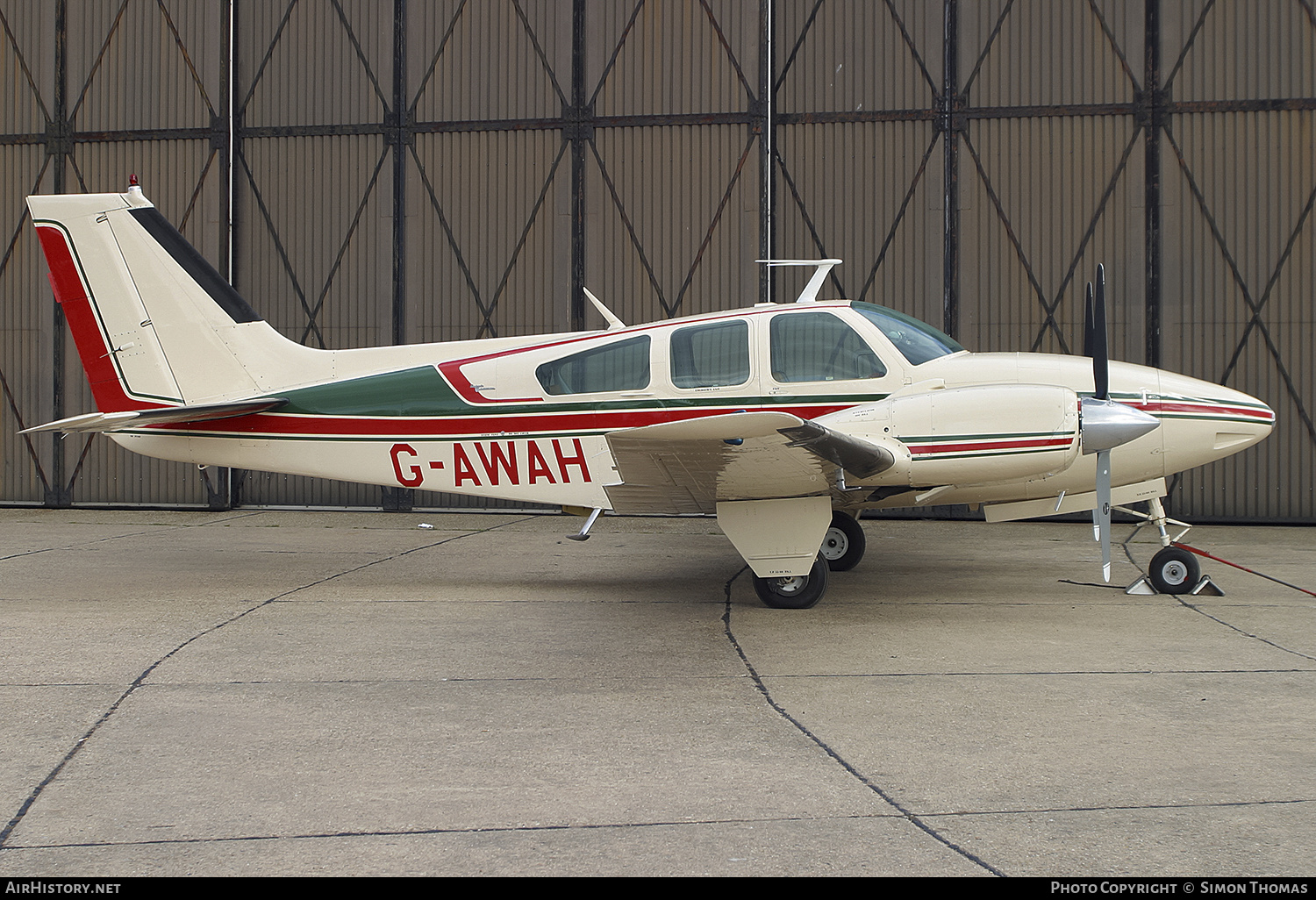 Aircraft Photo of G-AWAH | Beech D55 Baron | AirHistory.net #353987