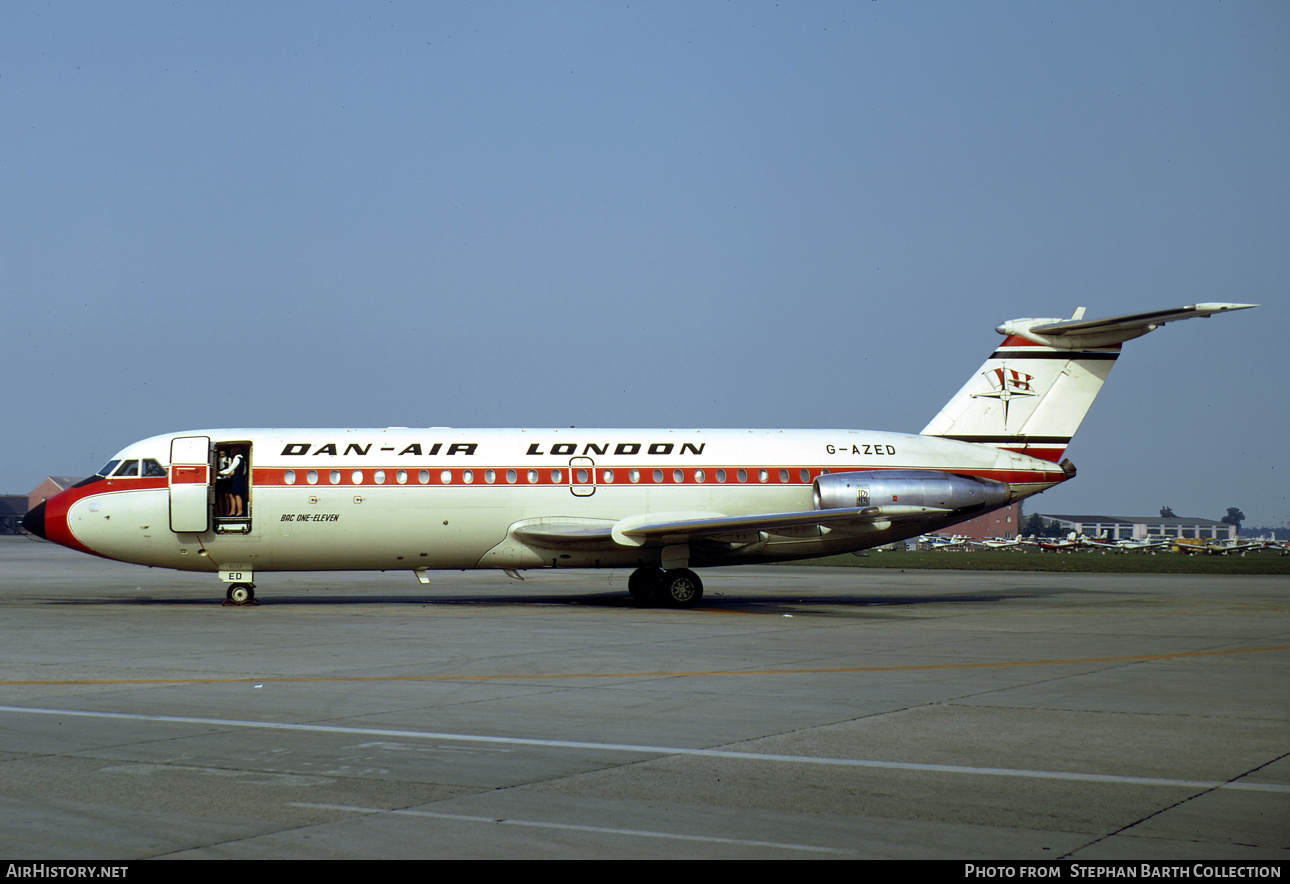 Aircraft Photo of G-AZED | BAC 111-414EG One-Eleven | Dan-Air London | AirHistory.net #354017