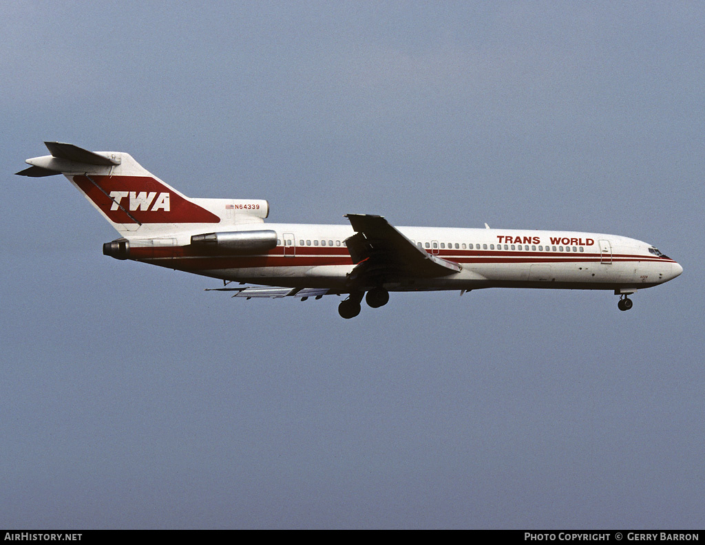 Aircraft Photo of N64339 | Boeing 727-231/Adv | Trans World Airlines - TWA | AirHistory.net #354030