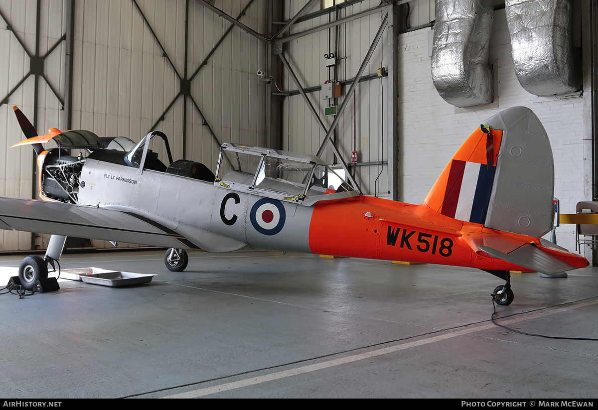 Aircraft Photo of WK518 | De Havilland DHC-1 Chipmunk T10 | UK - Air Force | AirHistory.net #354076