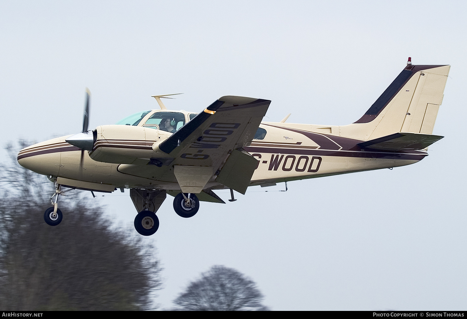 Aircraft Photo of G-WOOD | Beech B55A Baron (95-B55) | AirHistory.net #354141