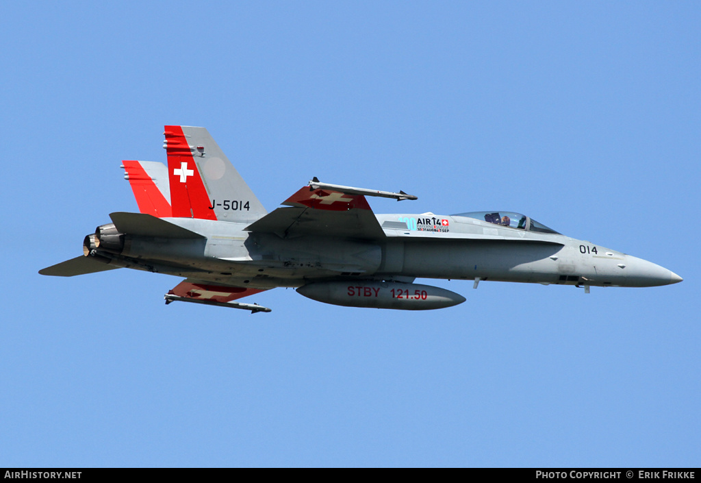 Aircraft Photo of J-5014 | McDonnell Douglas F/A-18C Hornet | Switzerland - Air Force | AirHistory.net #354199