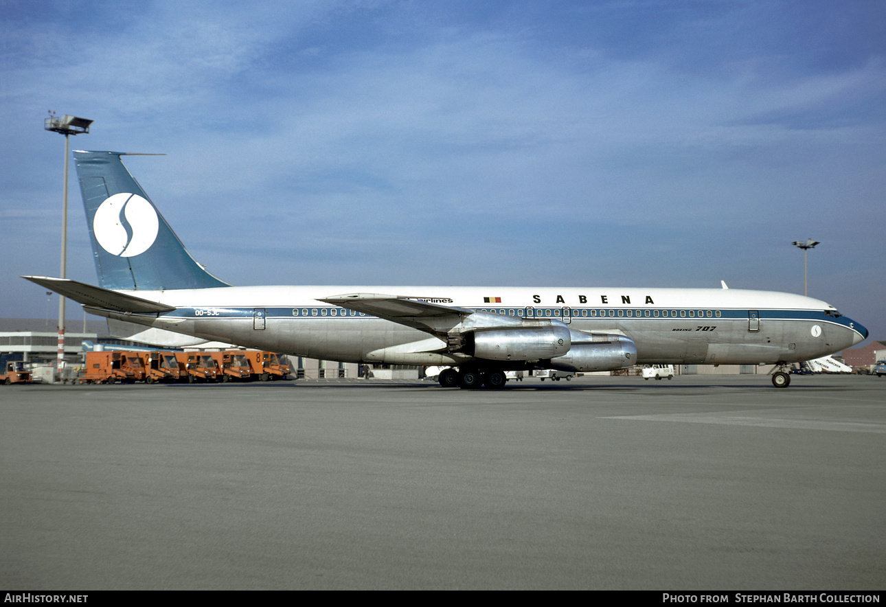 Aircraft Photo of OO-SJC | Boeing 707-329 | Sabena | AirHistory.net #354207