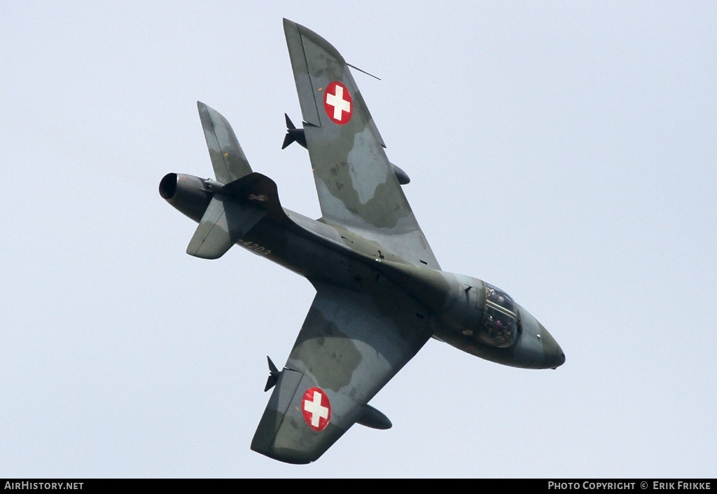 Aircraft Photo of HB-RVW / J-4203 | Hawker Hunter T68 | Switzerland - Air Force | AirHistory.net #354222