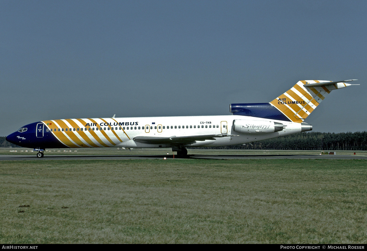 Aircraft Photo of CS-TKB | Boeing 727-2J4/Adv(RE) Super 27 | Air Columbus | AirHistory.net #354244