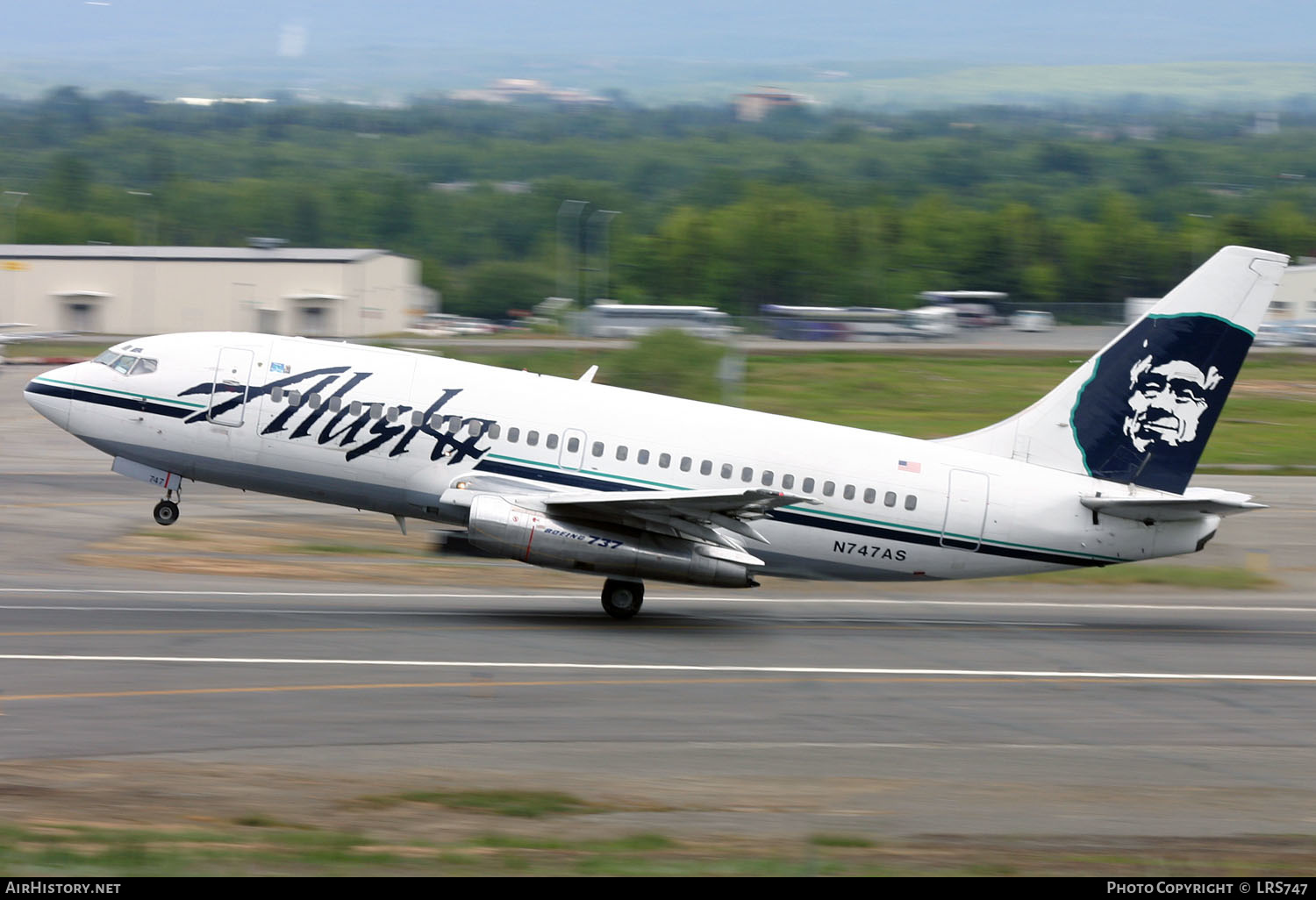 Aircraft Photo of N747AS | Boeing 737-2X6C/Adv | Alaska Airlines | AirHistory.net #354276