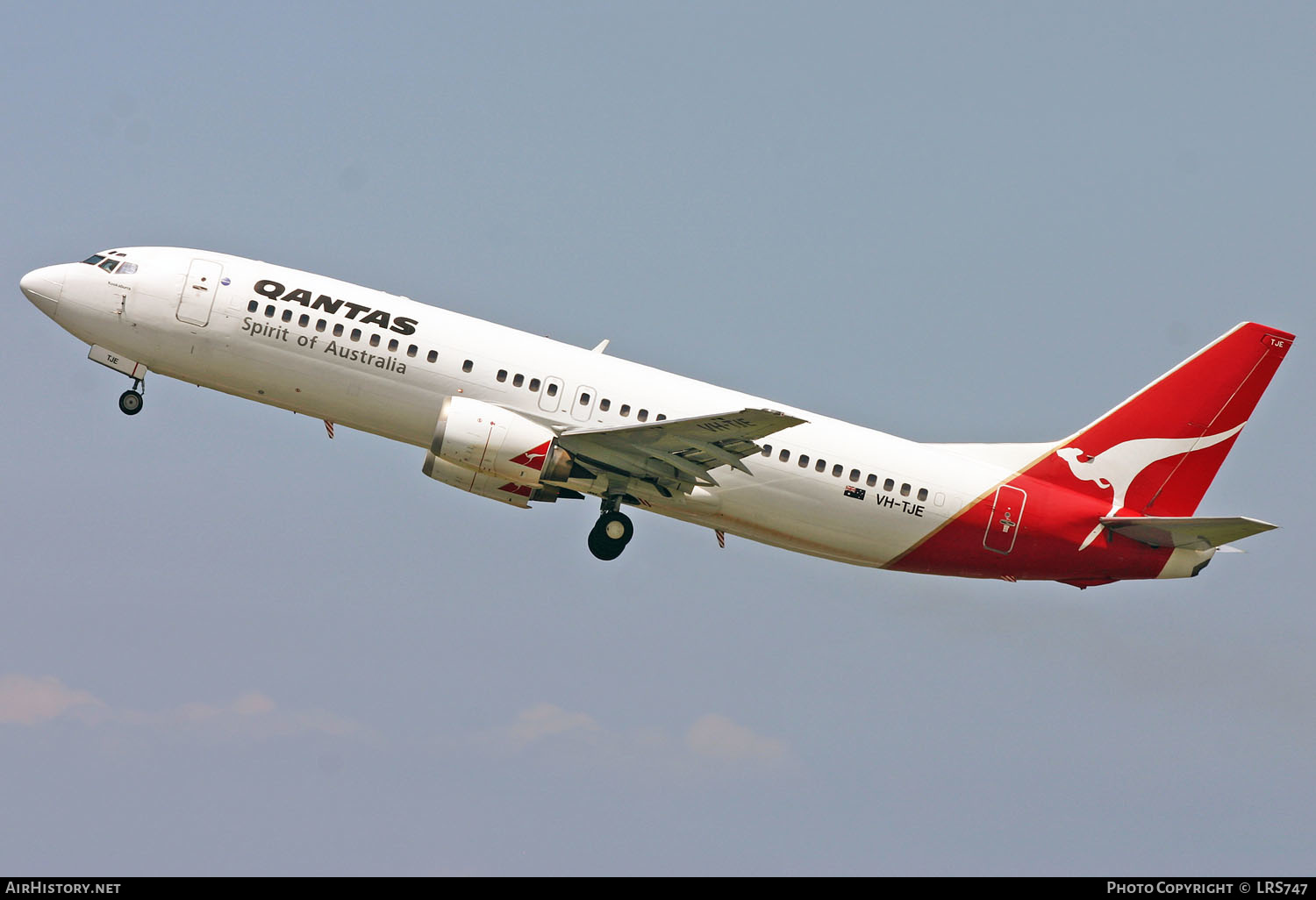 Aircraft Photo of VH-TJE | Boeing 737-476 | Qantas | AirHistory.net #354285