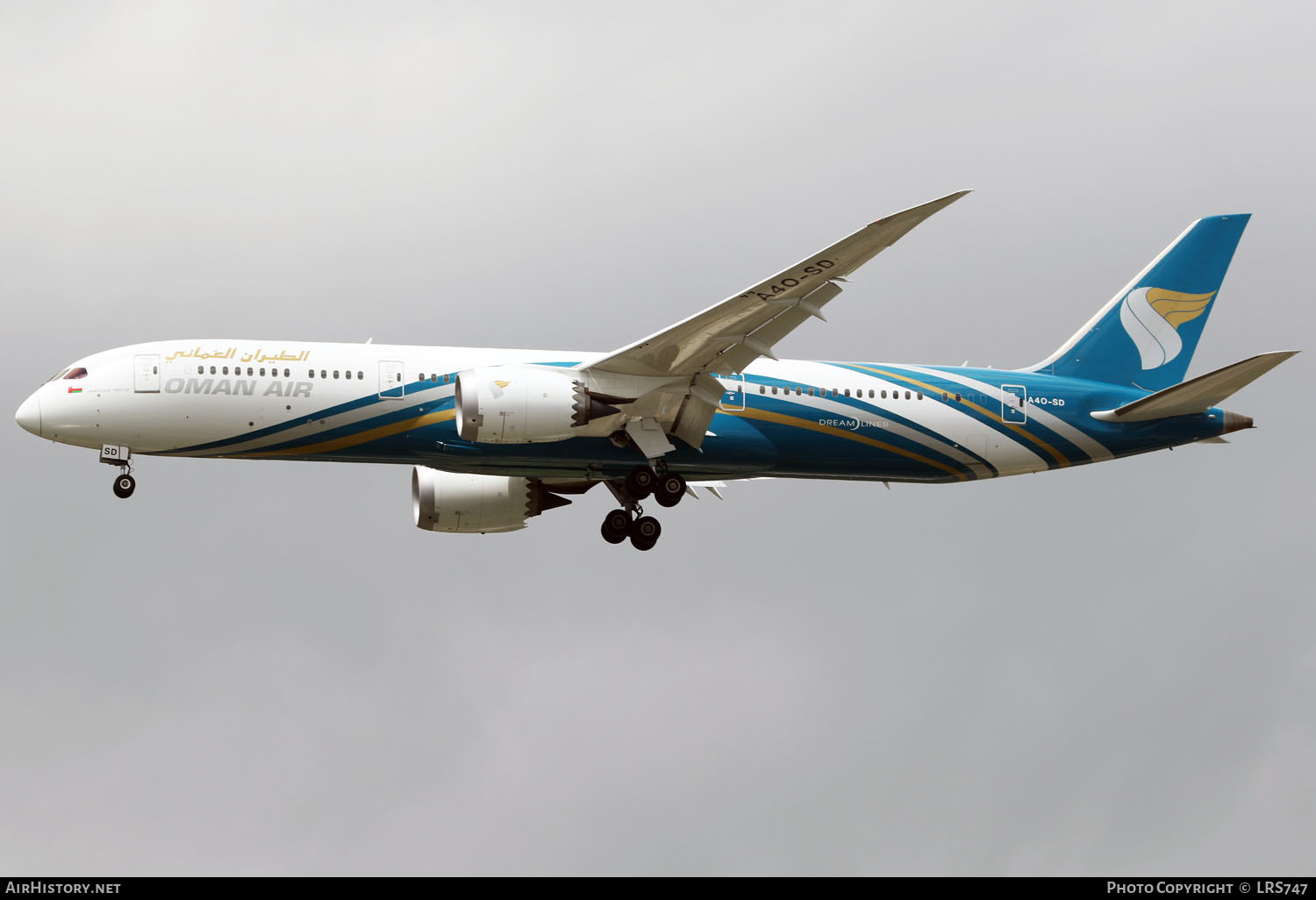 Aircraft Photo of A4O-SD | Boeing 787-9 Dreamliner | Oman Air | AirHistory.net #354385