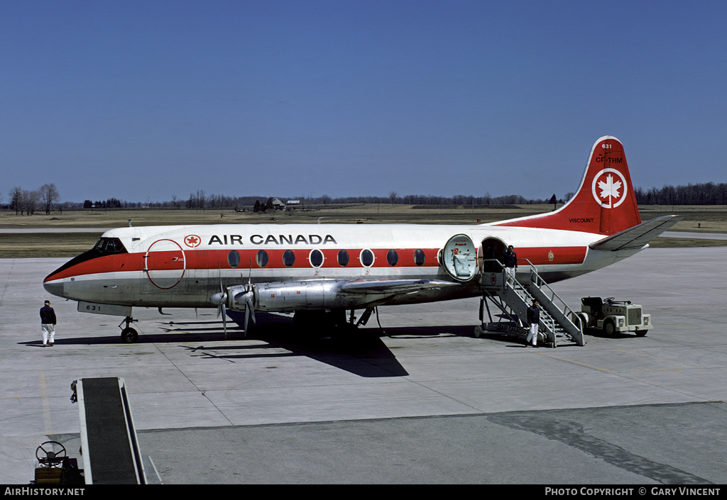 Aircraft Photo of CF-THM | Vickers 757 Viscount | Air Canada | AirHistory.net #354458