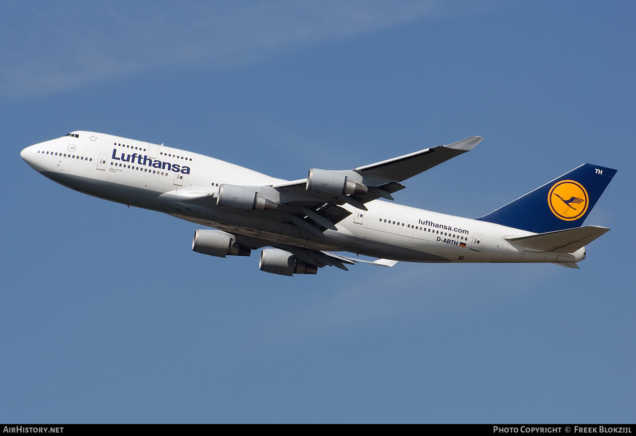 Aircraft Photo of D-ABTH | Boeing 747-430M | Lufthansa | AirHistory.net #354469