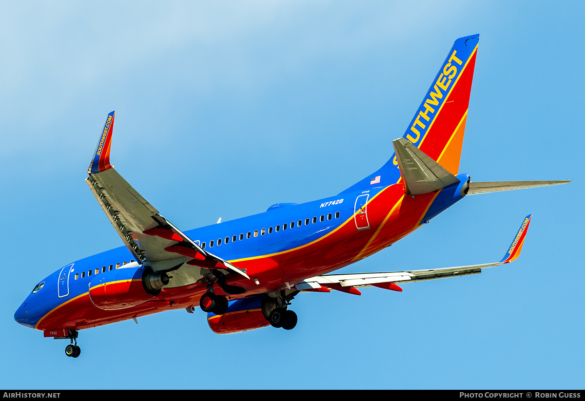 Aircraft Photo of N7742B | Boeing 737-7BD | Southwest Airlines | AirHistory.net #354479