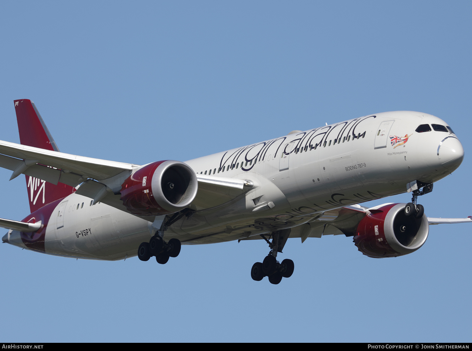Aircraft Photo of G-VSPY | Boeing 787-9 Dreamliner | Virgin Atlantic Airways | AirHistory.net #354520