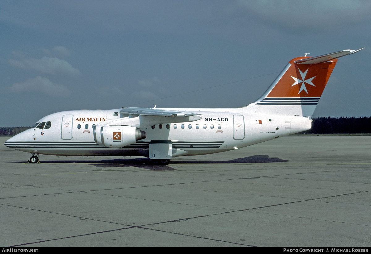 Aircraft Photo of 9H-ACO | British Aerospace Avro 146-RJ70 | Air Malta | AirHistory.net #354547