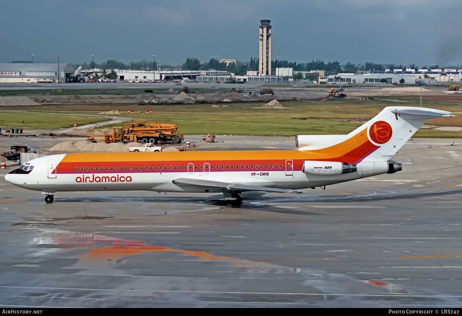 Aircraft Photo of VR-CMB | Boeing 727-2J0/Adv | Air Jamaica | AirHistory.net #354561