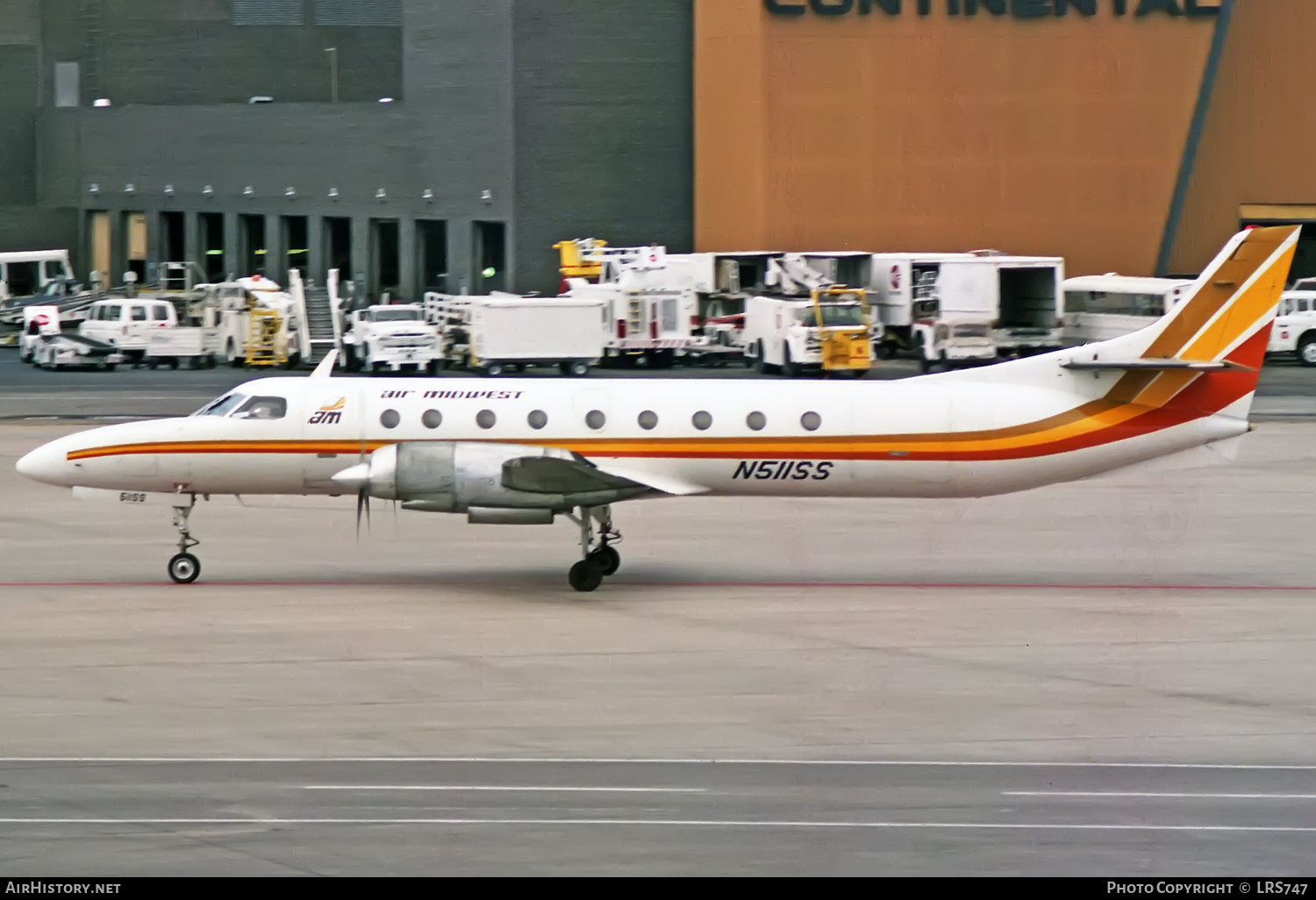 Aircraft Photo of N511SS | Swearingen SA-226TC Metro II | Air Midwest | AirHistory.net #354580