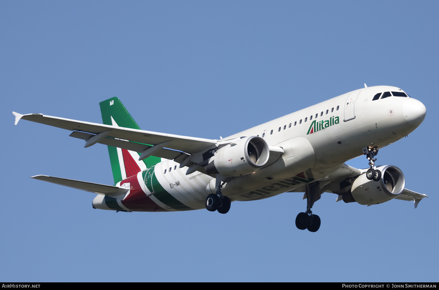 Aircraft Photo of EI-IMI | Airbus A319-112 | Alitalia | AirHistory.net #354615