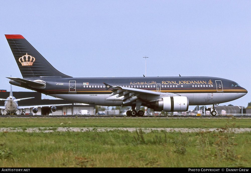 Aircraft Photo of JY-AGK | Airbus A310-308 | Royal Jordanian Airlines | AirHistory.net #354662