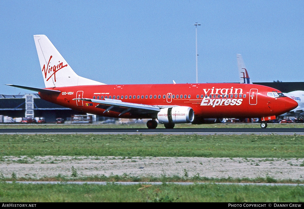 Aircraft Photo of OO-VEH | Boeing 737-36N | Virgin Express | AirHistory.net #354670