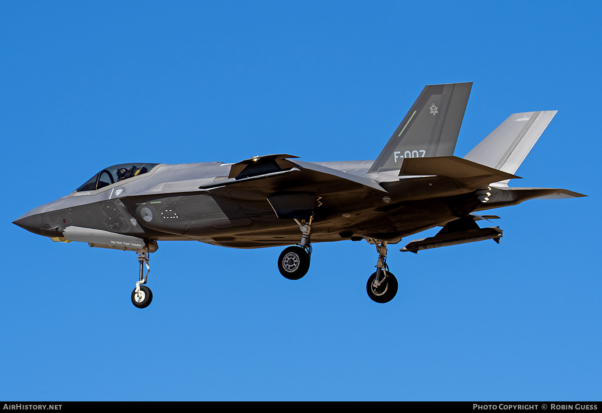 Aircraft Photo of F-007 | Lockheed Martin F-35A Lightning II | Netherlands - Air Force | AirHistory.net #354683