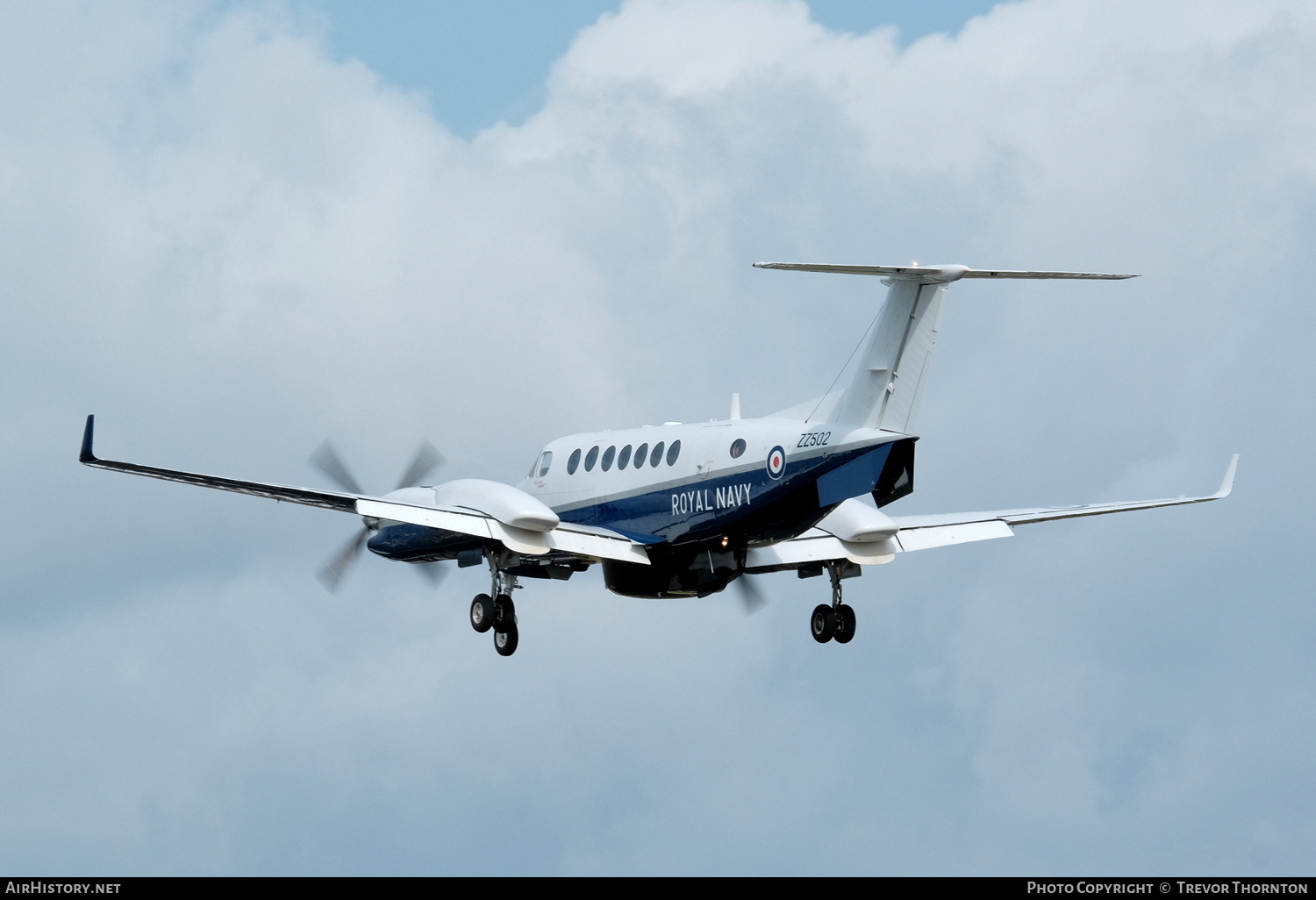 Aircraft Photo of ZZ502 | Hawker Beechcraft 350CER Avenger T1 (300C) | UK - Navy | AirHistory.net #354701